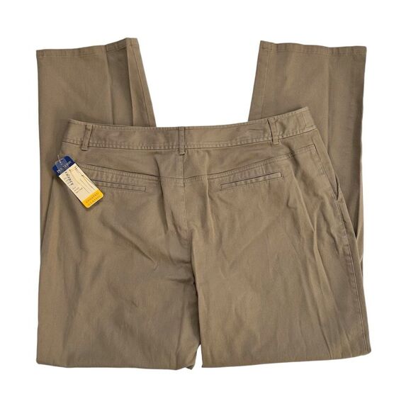NWT Pendleton Classic Straight Leg Womens Pants Size 16 Tan Light Khaki - Picture 6 of 11
